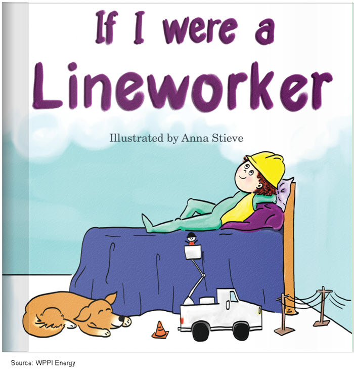 Cover of WPPI Energy's childrens book, titled If I Were a Lineworker