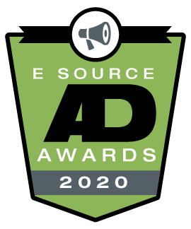 This is the logo for the 2020 E Source Utility Ad Awards Contest