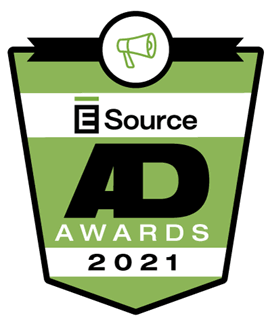 This is the logo for the 2021 E&nbsp;Source Utility Ad Awards Contest