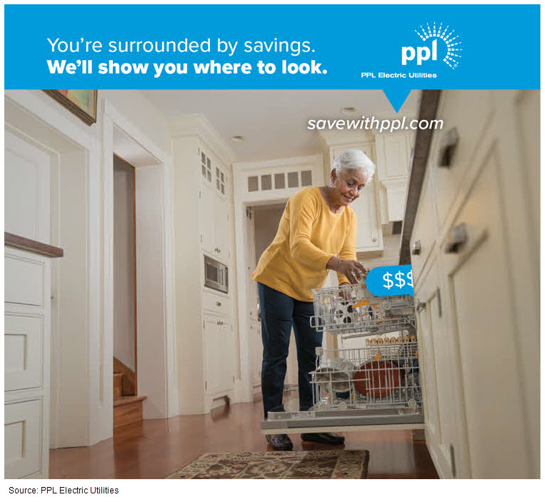 PPL's large-format transit print ad